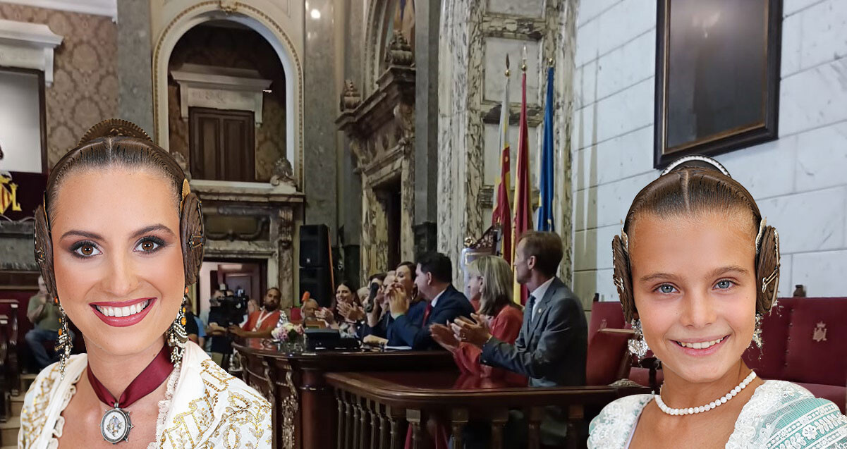 María Estela Arlandis y Marina García Falleras Mayores de Valencia 2024